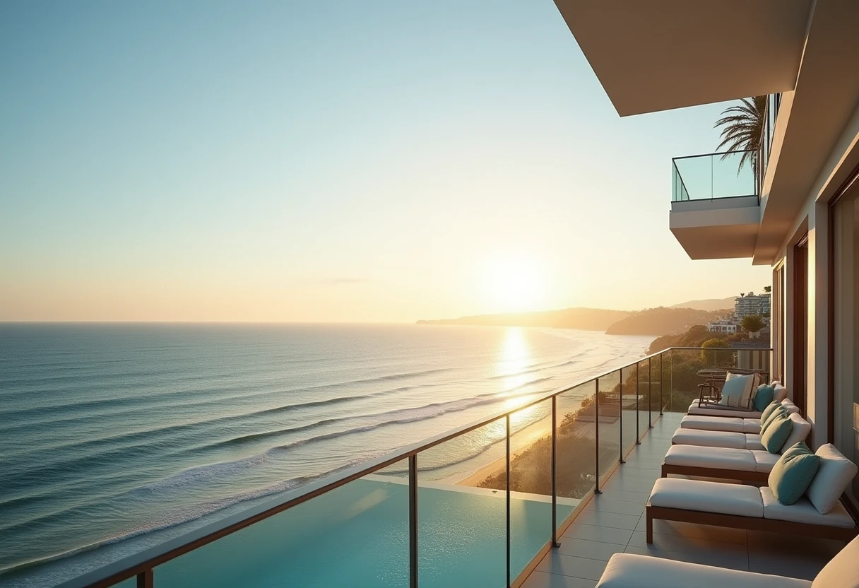 Seaside apartment view